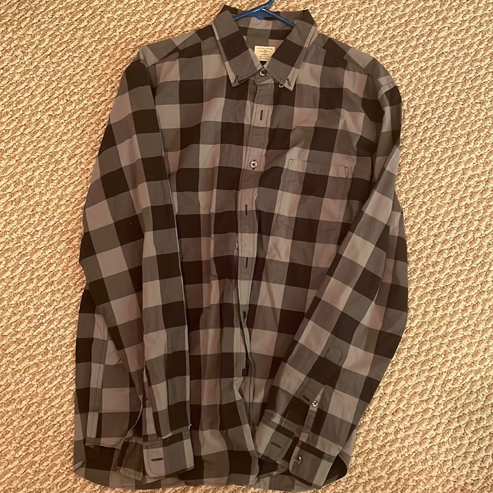 J.Crew LS Button Up plaid